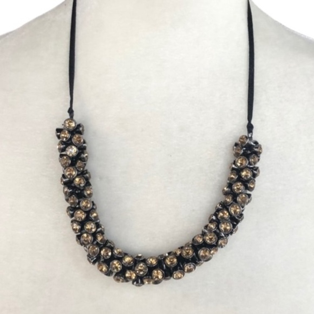 Talbots yellow and black necklace